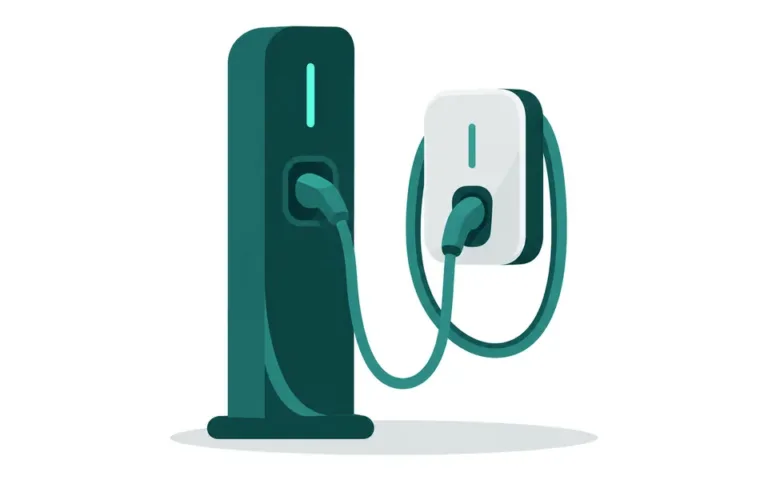 Illustration: Ladesäule und Wallbox